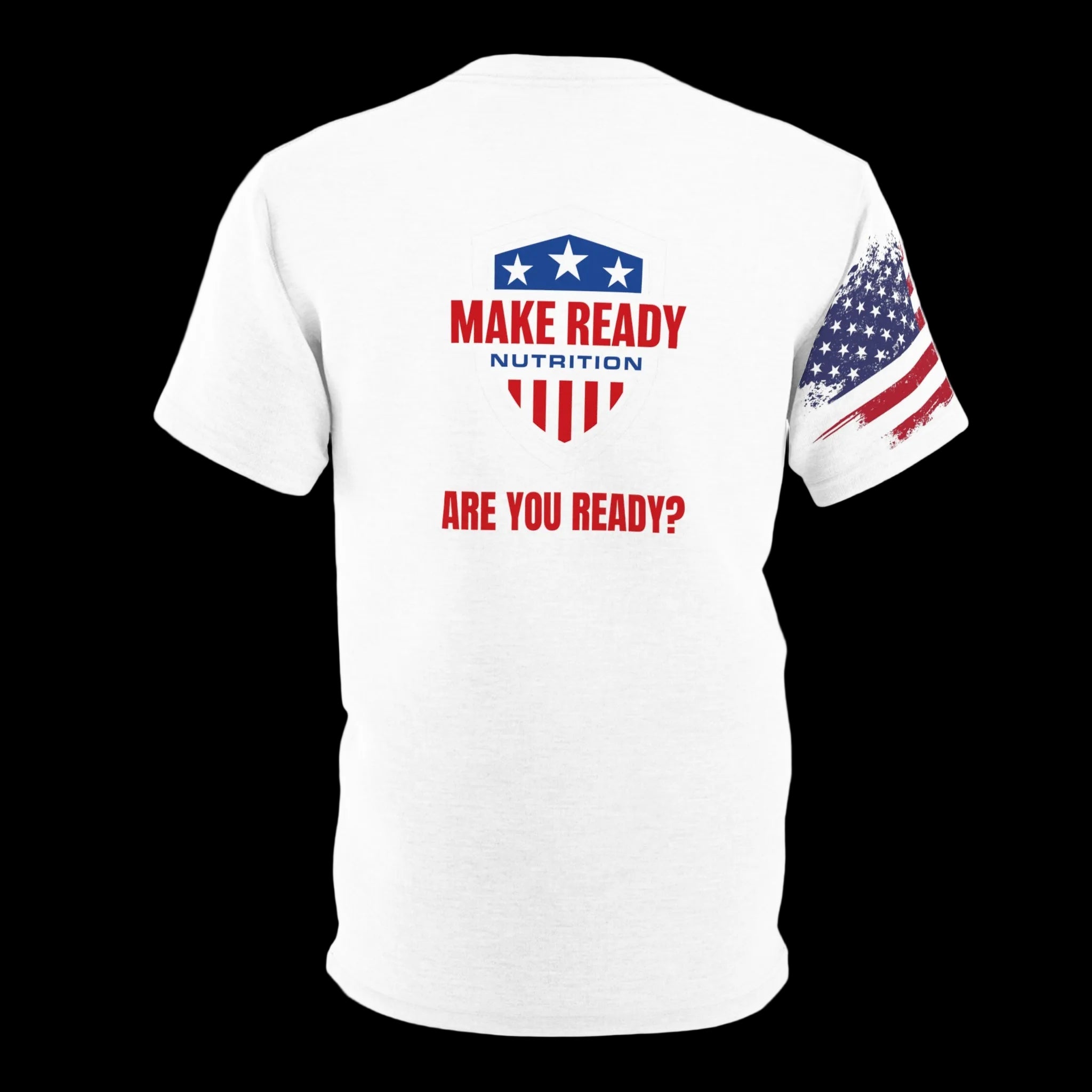 Train Hard, Shoot Fast Unisex Cut & Sew Tee (AOP) - Make Ready Nutrition and 2Alpha